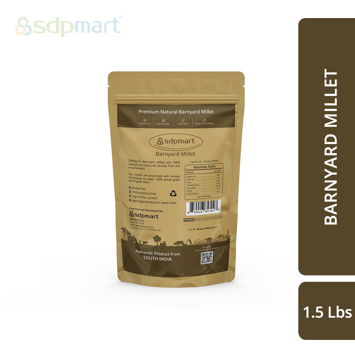 SDPMart Barnyard Millet - 1.5 Lbs