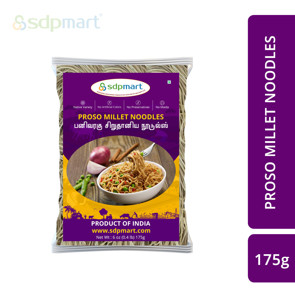 SDPMart Proso Millet Noodles 175 Gms – 9-Grains